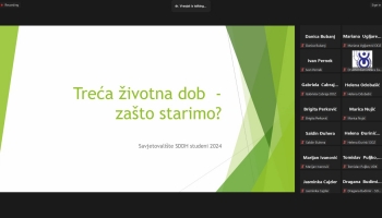 Medicinsko savjetovalište SDDH – Zašto starimo?