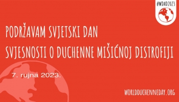 Ususret obilježavanju Svjetskog dana svjesnosti o Duchenne mišićnoj distrofiji - 7. rujna