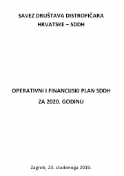 Operativni i financijski plan SDDH za 2020. godinu
