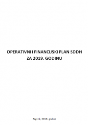 Operativni i Financijski plan SDDH za 2019. godinu	
